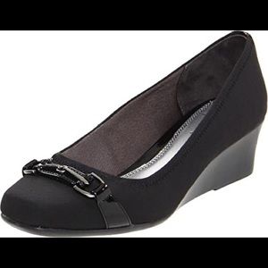 LifeStride Gazette wedge shoes - size 8.5, black